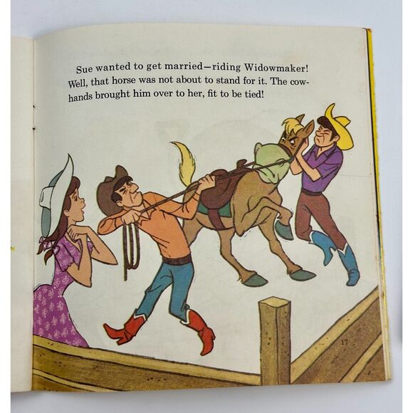 Walt Disney Story of Pecos Bill Book & Record 33 1/3 Long Play Disneyland Vinyl - Picture 10 of 10